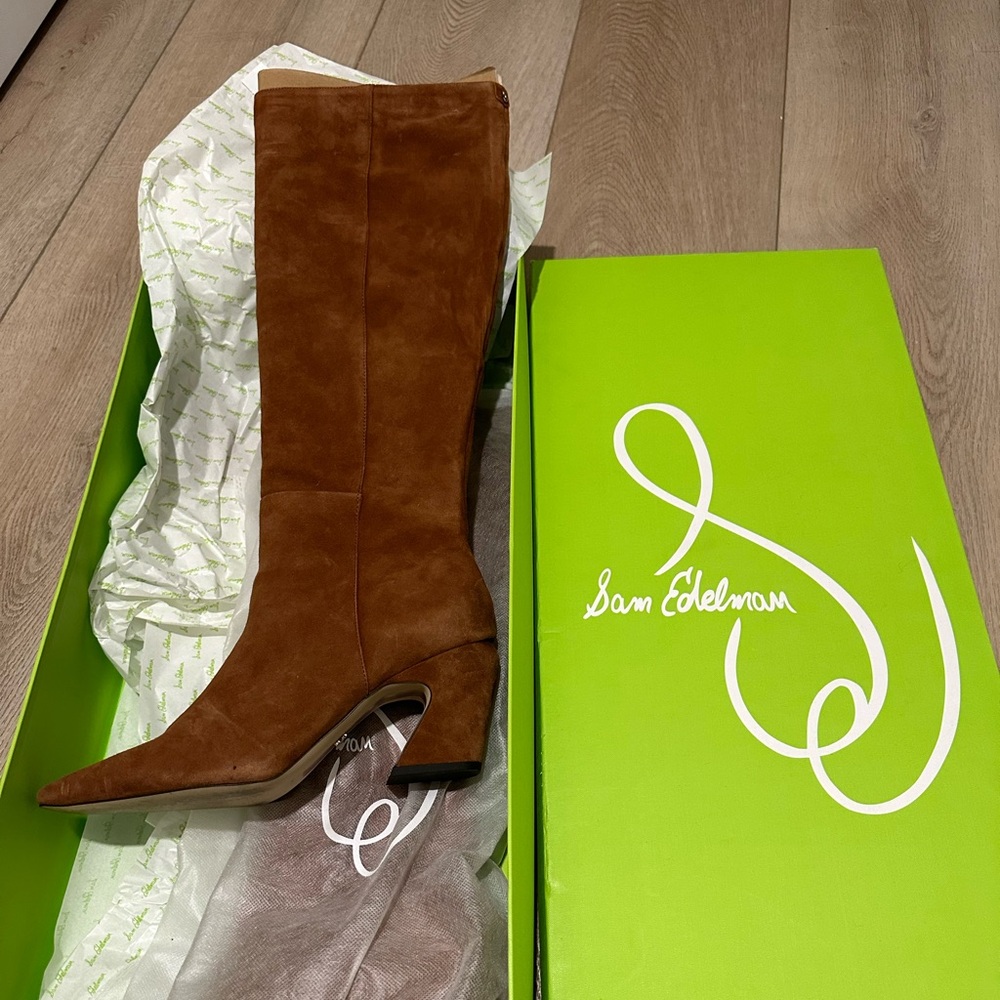 Sam Edelman Sulema Pecan Suede Boot Size 10M
